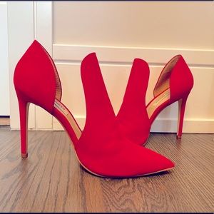 Steve Madden Red Suede Pumps - Size 8.5